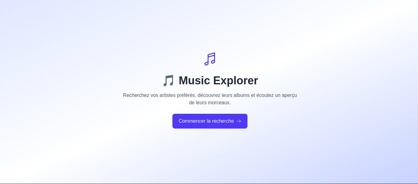 Une application de recherche de morcaux des artistes en recherchant par nom d'artiste